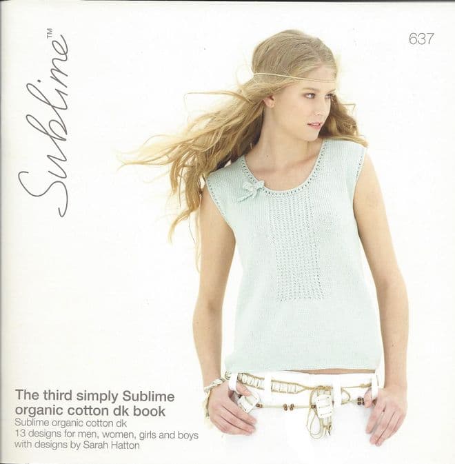 637 - The third simply Sublime organic cotton dk book