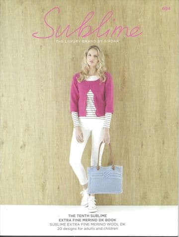 694 - The Tenth Sublime Extra Fine Merino DK Book - AMAZING PRIZE £3.99