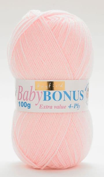 Hayfield Baby Bonus 4ply 100g - 851 Baby Pink