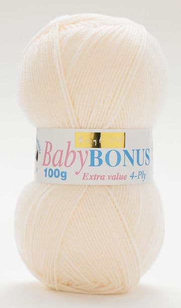 Hayfield Baby Bonus 4ply 100g - 855 Baby Cream