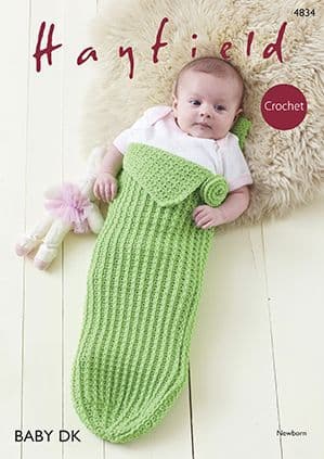 Hayfield Baby DK - 4834 Baby Pod Crochet Pattern