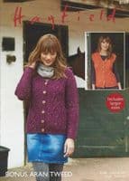 Hayfield Bonus Aran Tweed 400g - Knitting Patterns