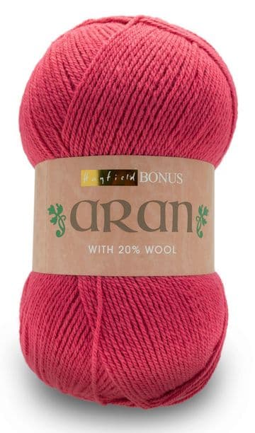 Hayfield Bonus Aran with Wool 400g - 626 Raspberry Pink