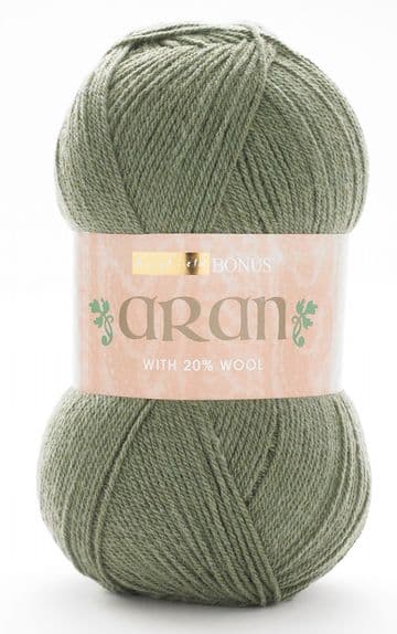Hayfield Bonus Aran with Wool 400g - 934 Green Heather