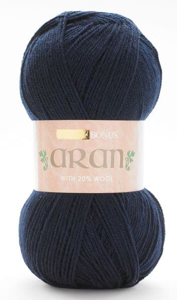 Hayfield Bonus Aran with Wool 400g - 995 Navy
