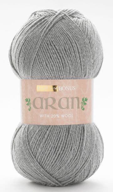 Hayfield Bonus Aran with Wool 400g - 997 Celtic Grey