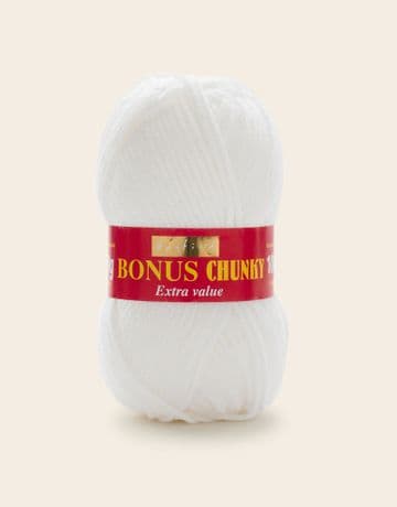 Hayfield Bonus Chunky 100g - 961 White