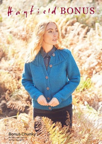 Hayfield Bonus Chunky Knitting Pattern - 8295 Cardigan