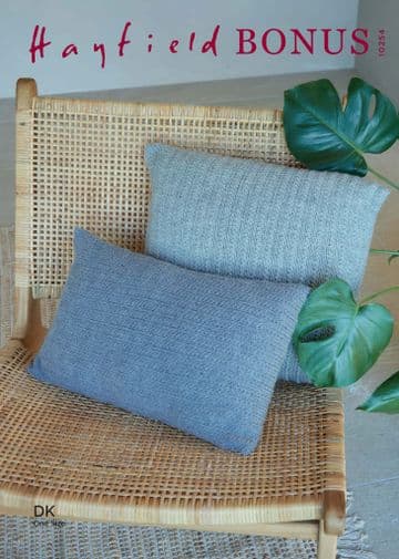 Hayfield Bonus DK - 10254 Cushions Kitting Pattern
