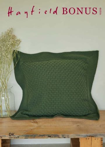 Hayfield Bonus DK - 10259 Cushion Knitting Pattern