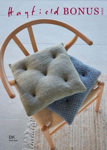 Hayfield Bonus DK - 10260 Seat Pads Knitting Pattern