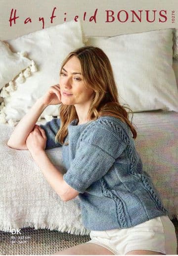 Hayfield Bonus DK - 10276 Sweater Knitting Pattern