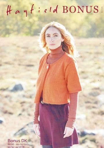 Hayfield Bonus DK - 8284 Cardigan Knitting Pattern