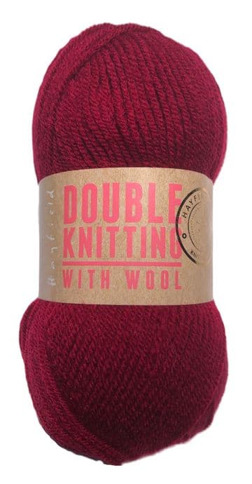 Hayfield Double Knit with Wool 100g - 105 Ruby