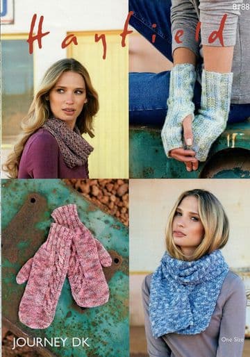 Hayfield Journey DK Knitting Pattern - 8188 Accessories