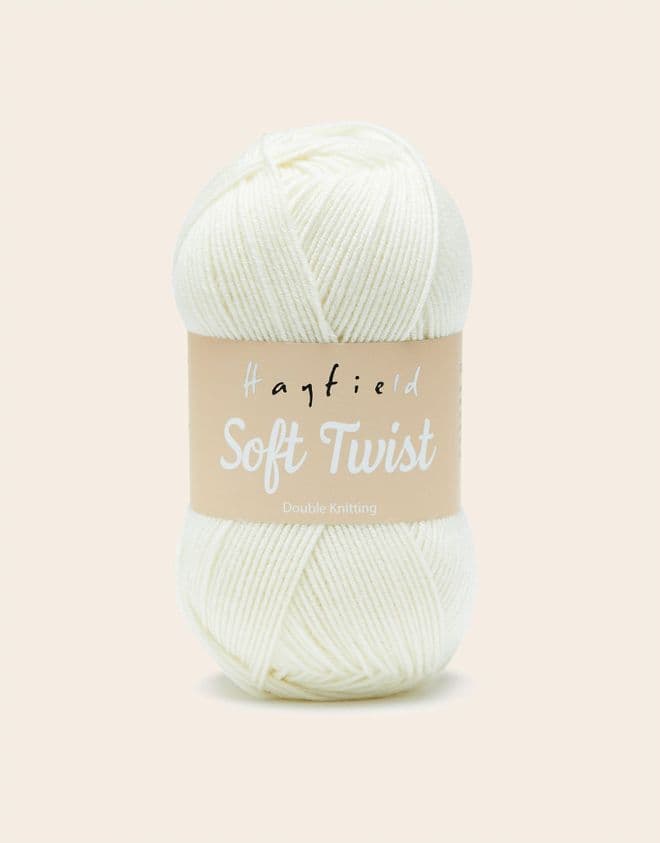 Hayfield Soft Twist 100g - 251 Ivory - Clearance Price £2.65