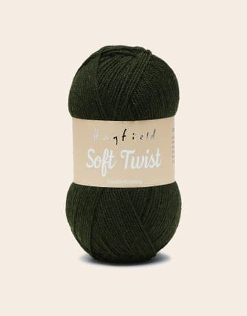 Hayfield Soft Twist 100g - 258 Olive - Clearance Price £2.65