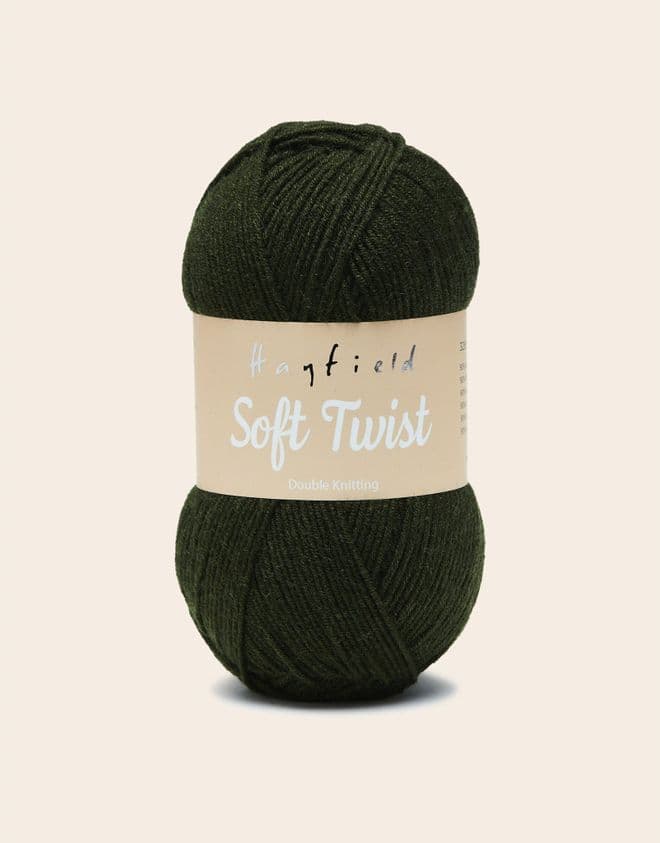 Hayfield Soft Twist 100g - 258 Olive - Clearance Price £2.65