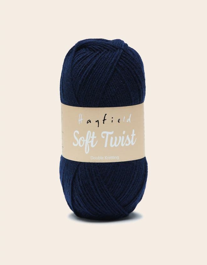 Hayfield Soft Twist 100g - 260 Navy - Clearance Price £2.65