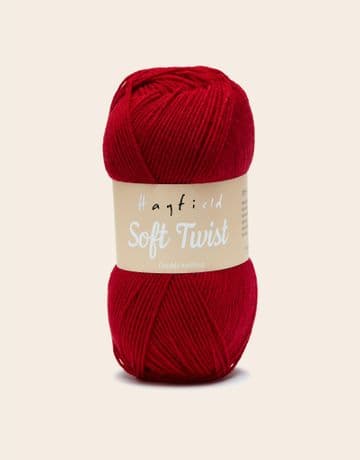 Hayfield Soft Twist 100g - 264 Scarlet - Clearance Price £2.65