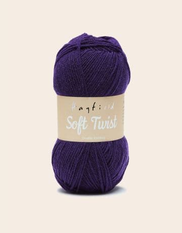 Hayfield Soft Twist 100g - 265 Damson - Clearance Price £2.65