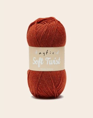 Hayfield Soft Twist 100g - 267 Copper - Clearance Price £2.65