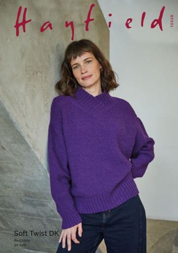 Hayfield Soft Twist Knitting Pattern - 10328 Sweater