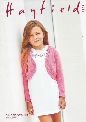 Hayfield Sundance DK - 2501 Bolero Knitting Pattern