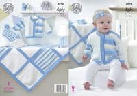 King Cole Baby 2ply, 3ply & 4ply Knitting Patterns -