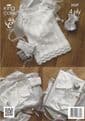King Cole Baby 4 ply Knitting Pattern - 3537 Christening Set