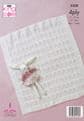King Cole Baby 4 Ply Knitting Pattern - 5358 Matinee Coat, Cardigan, Dress, Hat, Bonnet & Blanket