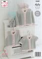 King Cole Baby 4 Ply Knitting Pattern - 5440 Cardigans & Waistcoat