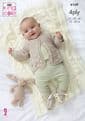 King Cole Baby 4 Ply Knitting Pattern - 6169 Cardigan, Sweater, Hat & Blankets