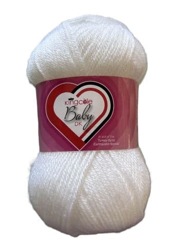 King Cole Baby DK 100g - 5290 White