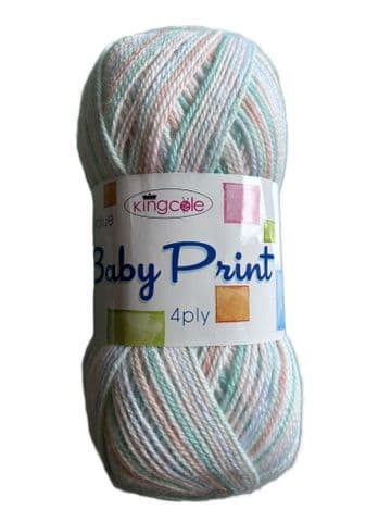 King Cole Baby Prints 4 Ply 100g - 2576 Sapling