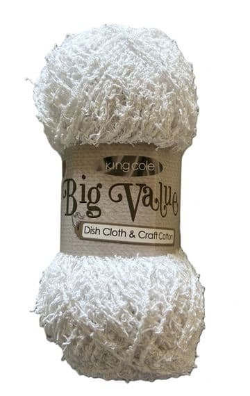 King Cole Dish Cloth & Craft Cotton 100g - 2310 White