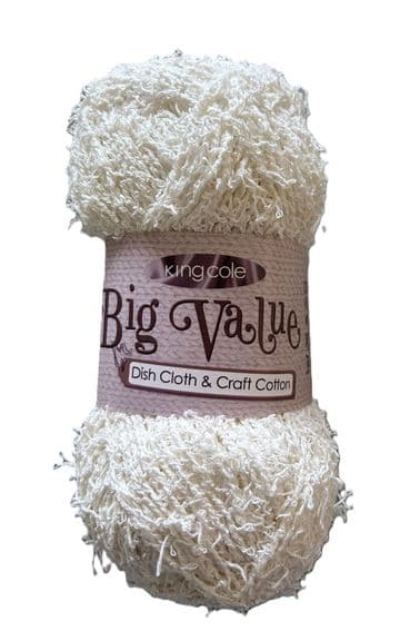 King Cole Dish Cloth & Craft Cotton 100g - 2311 Cream
