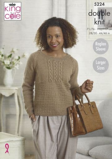 King Cole DK - 5224 Sweater & Cardigan Pattern