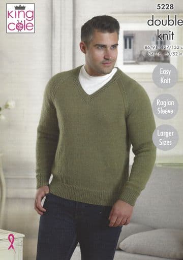 King Cole DK - 5228 Sweaters Knitting Pattern