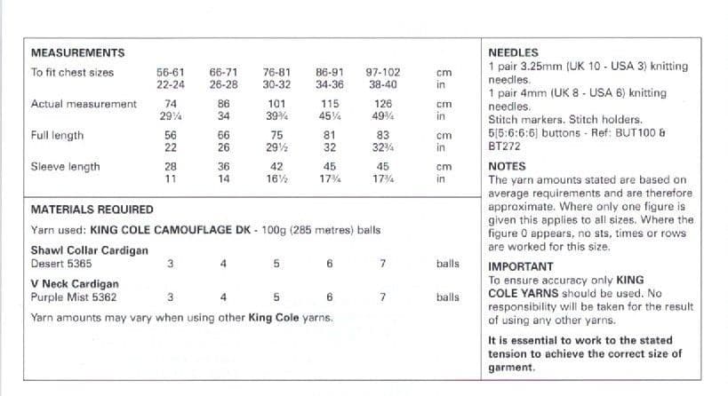 King Cole DK Knitting Pattern - 6079 Girl s & Woman s Cardigans