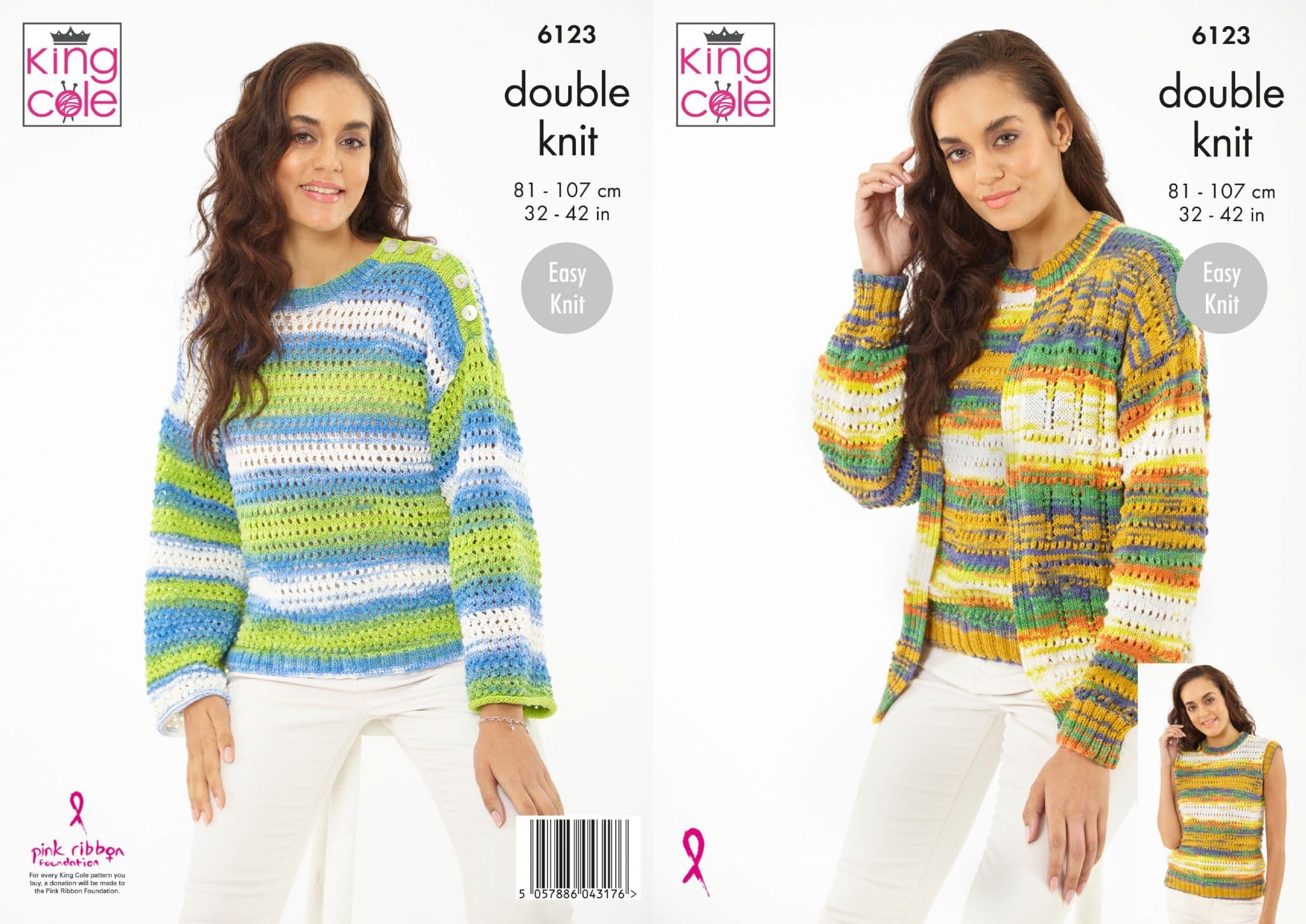 King Cole Modello Maglia Double Knit Harvest DK - Maglione & Top