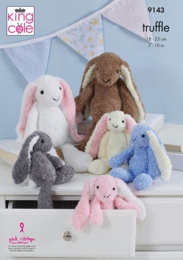 King Cole DK Knitting Pattern - 9143 Rabbit Toys