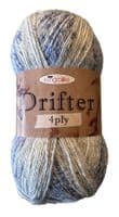 King Cole Drifter 4 Ply 100g - RRP £6.19 - Our Price £3.25