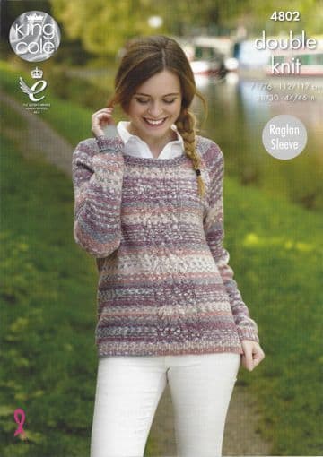 King Cole Drifter DK - 4802 Sweaters Knitting Pattern