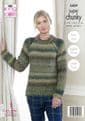 King Cole Explorer Super Chunky Knitting Pattern - 5459 Cardigan & Sweater