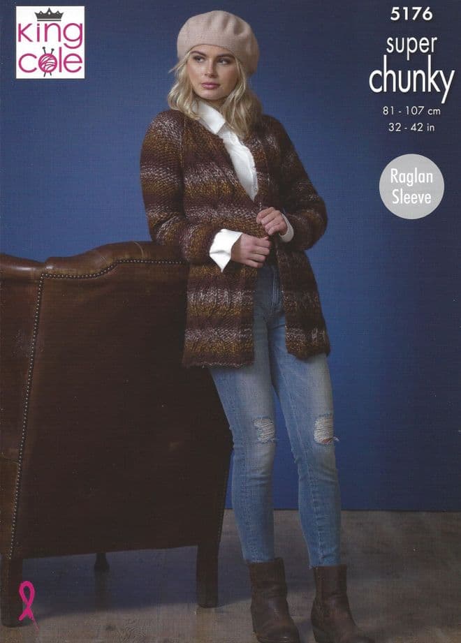 King Cole Orbit Super Chunky - 5176 Jackets Knitting Pattern