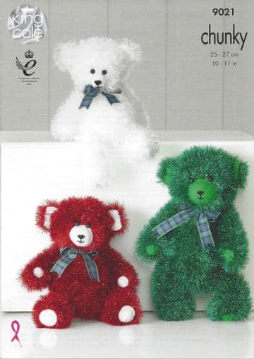 King Cole Tinsel Chunky - 9021 Tinsel Chunky Teddies