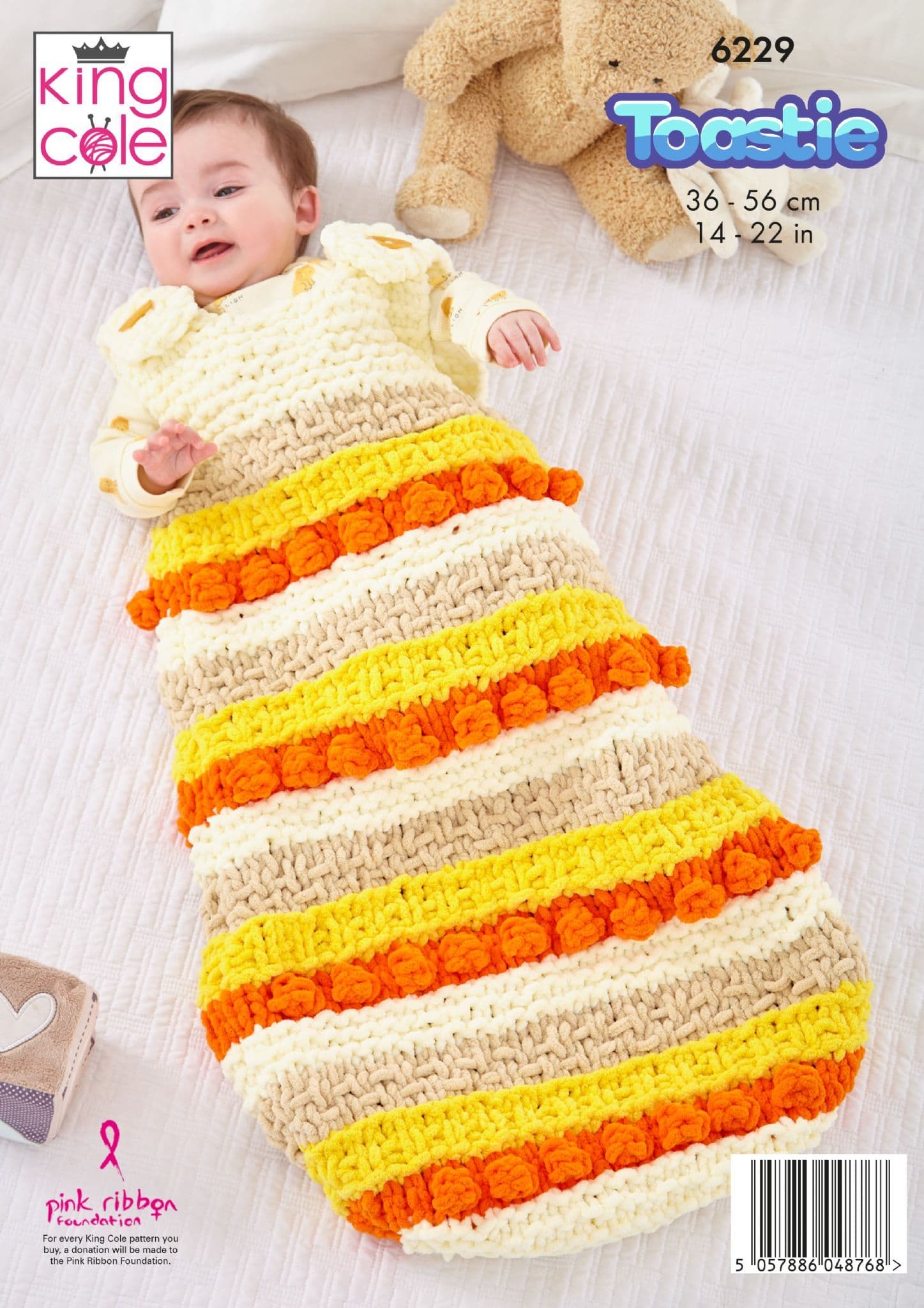 King Cole Aran Knitting Pattern Baby Jacket, Hat & Blanket 4222