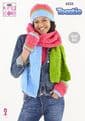 King Cole Toastie Knitting Pattern - 6232 Hats, Scarves & Hand Warmers
