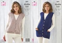 Ladies Double Knit Waistcoats